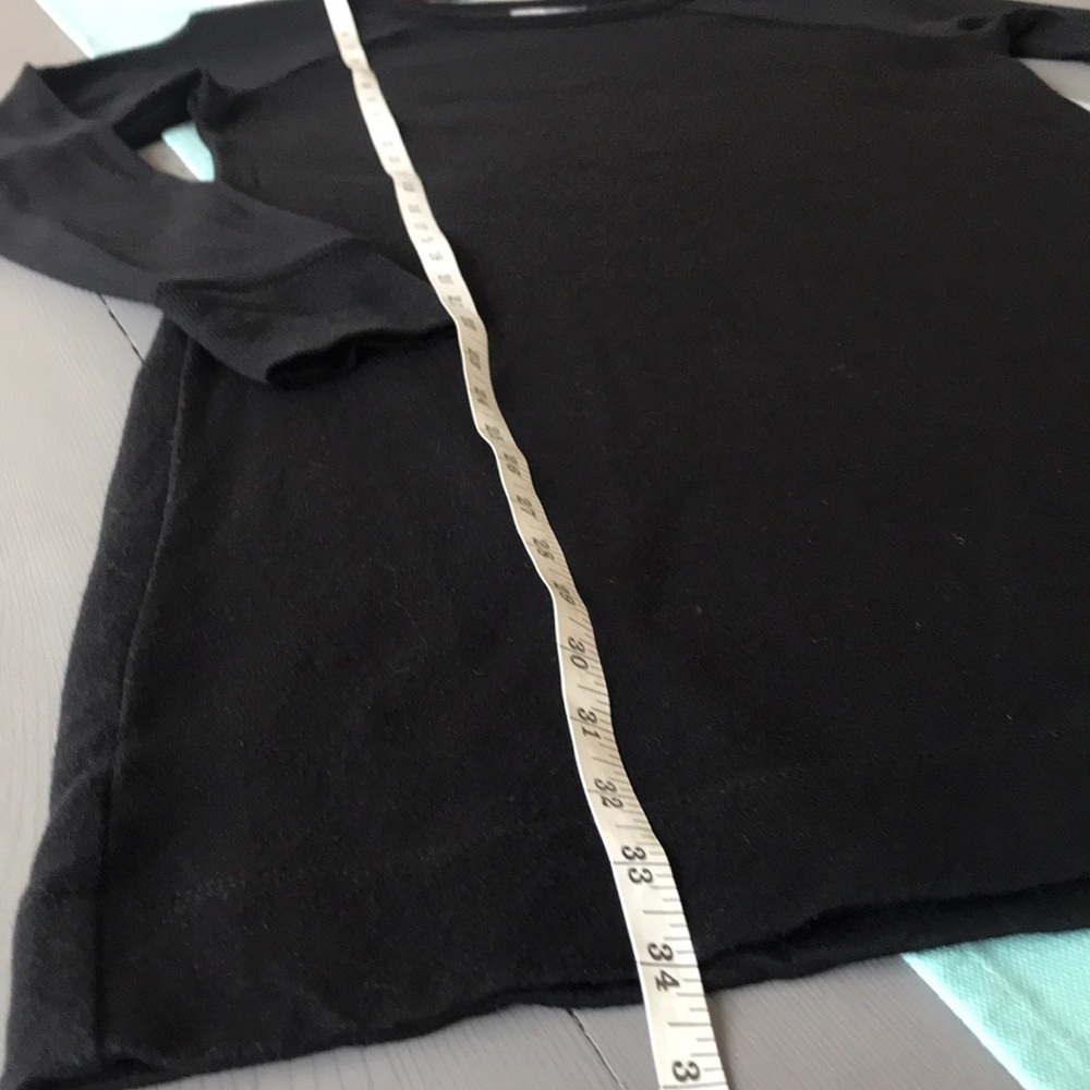 Lou & Grey Black Long Sleeve Stretch Knit Dress Size Small - Picture 7 of 7